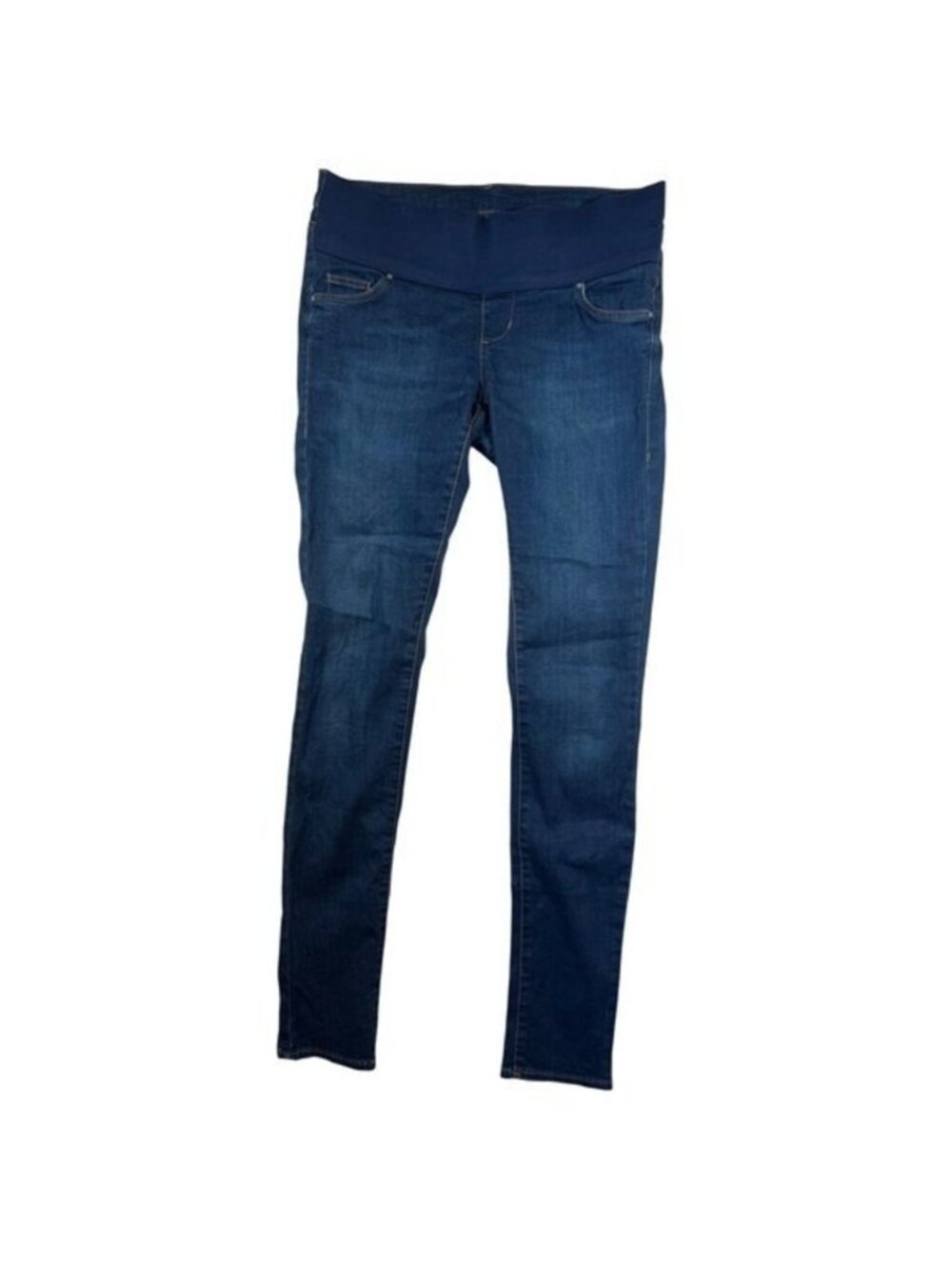 Topshop Moto Maternity Skinny Jeans Dark Wash Over Bump L34 Tall